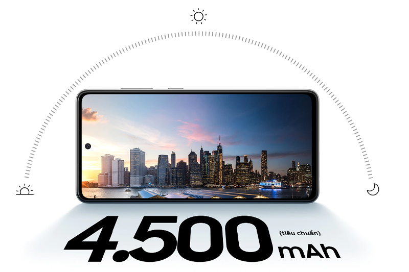 Bộ nhớ trong 128GB, pin dung lượng 4.500mAh tích hợp sạc nhanh Bộ nhớ trong 128GB, pin dung lượng 4.500mAh tích hợp sạc nhanh